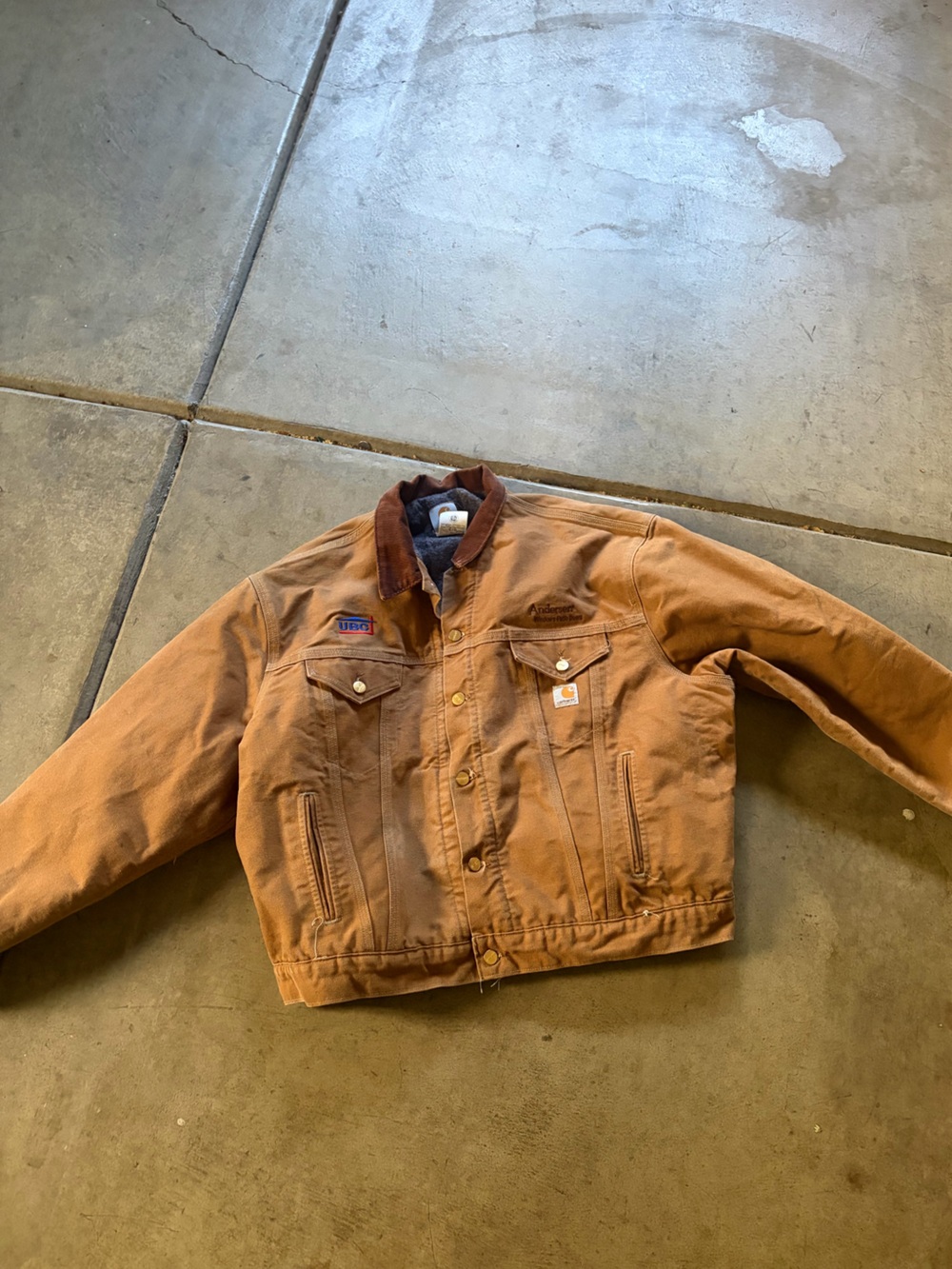 Carhartt Detroit Embroidered Brown Canvas Jacket